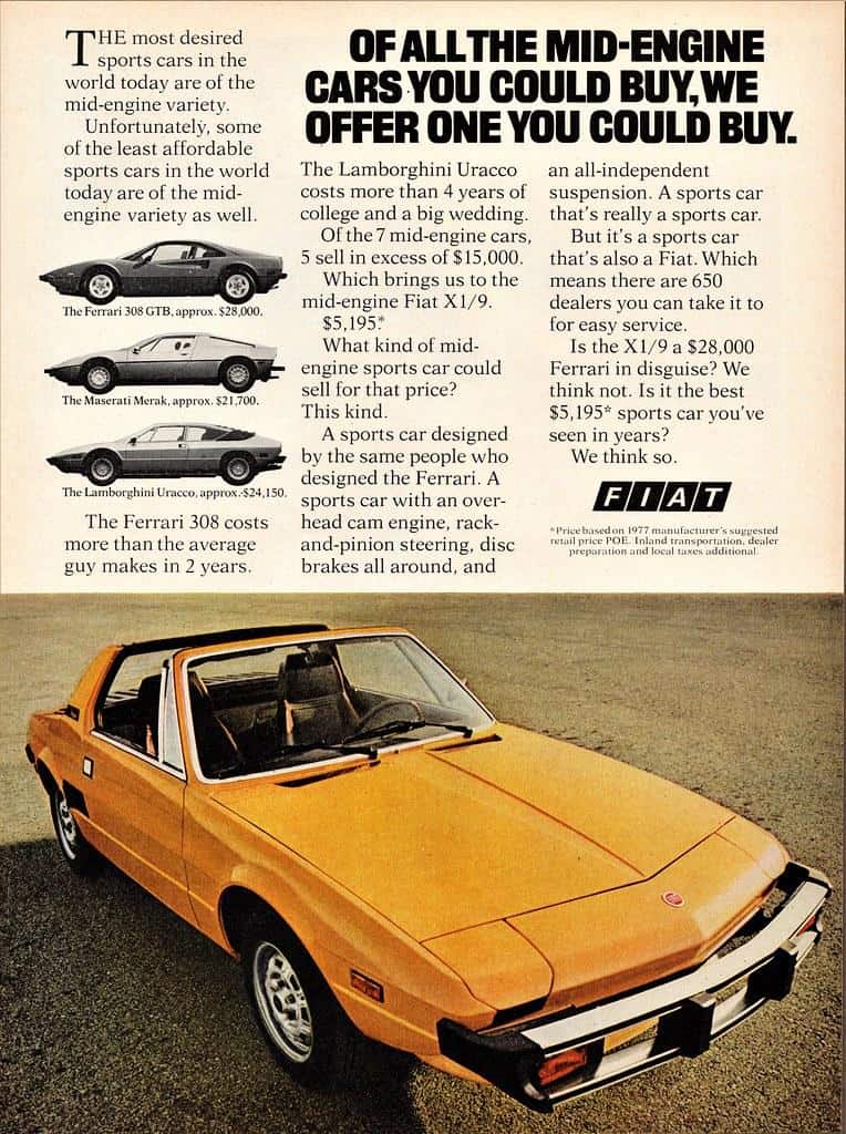 THE BERTONE BARGAIN THE FIAT X1/9 